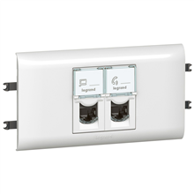 LEGRAND 78663 MOSAIC 2RJ45 CAT 6 UTP+HOUDER