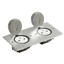 LEGRAND 89768 VLOERCTDOOS 2X2P+A-VLAK-RECHTH