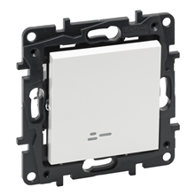 LEGRAND NNP2316WH NILOE DRUKKNOP VERLICHT 6A-MET