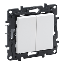 LEGRAND NNP2320WH NILOE 2X DRUKKNOP 6A-MET SPANK