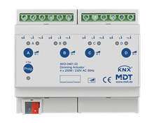 MDT KNX AKD-0401.02 KNX DIMACTOR 4-VOUDIG