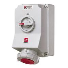 MENNEKES M5113A DUO WANDDOOS 63A5P6H400V ROOD