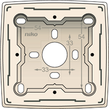 NIKO 100-77100 OPBOUWDOOS CREAM