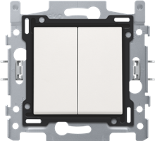NIKO 101-62600 SCHAKELAAR 2X6 WHITE
