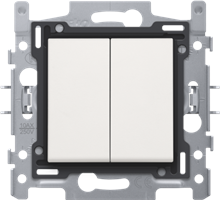 NIKO 101-65008 DRUKKNOP 2X NO WHITE