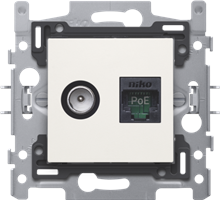 NIKO 101-66158 AANSL. COAX + RJ45 UTP