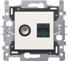 NIKO 101-66258 COAX + RJ45-AANSLUITING