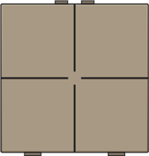 NIKO 123-51004 HC BEDIENING VIERVOUDIG