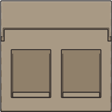 NIKO 123-65200 CPL DATA 2XRJ BRONZE