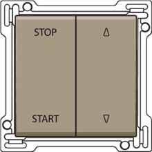 NIKO 123-65905 SET ROLLUIKSCH BRONZE