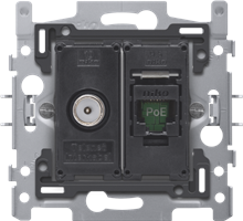 NIKO 170-66358 COAX + RJ45-AANSLUITING