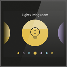 NIKO 551-18000 AANRAAKSCH. DIG.BLACK 230V+NO