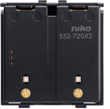 NIKO 552-72012 SCHAKELAAR 2T MET BATT. ZIGBEE