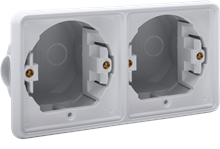 NIKO 700-75000 INBOUWKADER 2X HORIZONT.