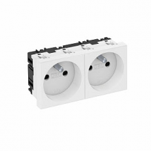 OBO 6120172 STOPCONTACT 45MM 2X 90DEG WIT