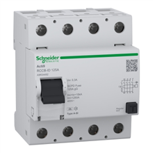 SCHNEIDER ELECTRIC A9R34492 ACTI9 RCCB-ID 4P 125A 300MA A-