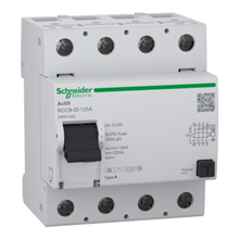 SCHNEIDER ELECTRIC A9R41492 ACTI9 RCCB-ID 4P 125A 30MA B
