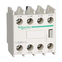 SCHNEIDER ELECTRIC LADN13 HULPCONTACT 1S+3O FRONTAAL