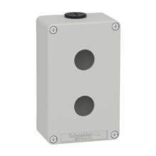 SCHNEIDER ELECTRIC XAPD2202 GRIJZE LEGE DRUKKNOPKAST 2 GAT