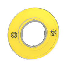 SCHNEIDER ELECTRIC ZBY9121 NOODSTOPETIKET 3D Z TEKST