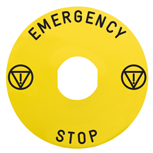 SCHNEIDER ELECTRIC ZBY9330M ETIKET EMERCENCYSTOP 60MM ZBZ1