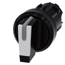 SIEMENS 3SU1002-2BL60-0AA0 DRAAIKKNOP I-O-II ZWART WIT