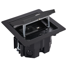 SIMON VDESIMFB112 IP66 KIT VLOERDOOS ZWART MET S