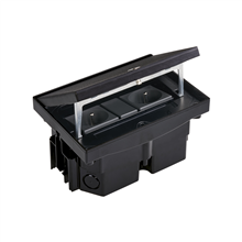 SIMON VDESIMFB222 IP66 KIT VLOERDOOS ZWART MET 2