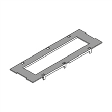 STAGOBEL UAM-4-1 226 AFDEKPLAAT 74X226 4X41 ABS