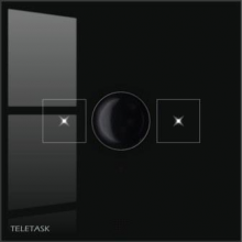 TELETASK-DOMOTICA TDS12025BL TOUCHPANEL AURUS-2 SENSE ZWART