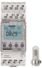 THEBEN 1210130 SCHEMERSCHAKELAAR MET KLOK