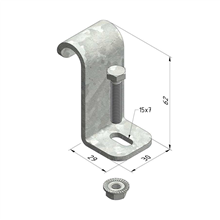 TRAYCO 10007 KABELLADDER BEVESTIGINGSKLEM
