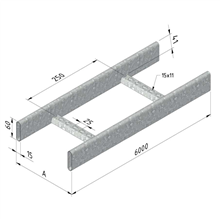 TRAYCO 10041 KABELLADDER H60XB200XL6M VERZO