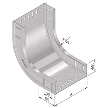 TRAYCO 10166 KABELB STIJGBOCHT 30CM 90DEG S