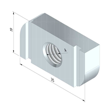 TRAYCO 10335 GLIJMOER M10 BL ELECTR VERZ