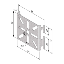 TRAYCO 10362 DRAADGOOT MONTAGEPLAAT SDZ