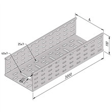 TRAYCO 11566 KABELG.PERF.H110XB200XL3M SEND