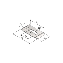 TRAYCO 14140 DRAADGOOT FIXATIEKLEM