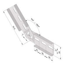 TRAYCO 18583 VERT.SCHARNIER CLFI H60MM UG