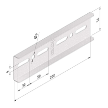 TRAYCO 18592 KOPPELPLAAT CLFI60 H60MM UG