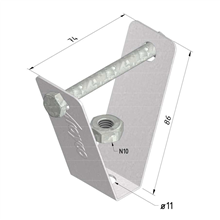 TRAYCO 19030 STEELDECKBEUGEL M10 ULTRA GALV