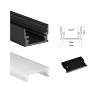 UNIBRIGHT MLL2MB 200CM M-LINE LOW ZWART + COVER