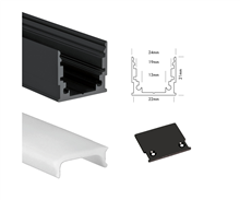 UNIBRIGHT MLS3MB 300CM M-LINE STANDARD ZWART +