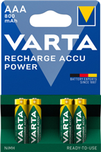 VARTA 4008496550616 OPLAADBAAR AAA 800MAH BL4