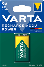VARTA 4008496550814 OPLAADBAAR 9V 200MAH BL1