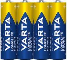 VARTA 4008496573400 LR6 LONGLIFE POW AA 4-FOIL