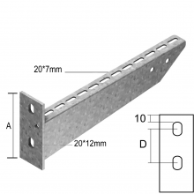 VERGOKAN HDWK150 WANDCONSOLE GELAST 150MM