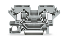 WAGO 284-601 2 DR FM RIJGKLEM 10MM2 GRIJS
