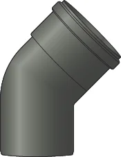 Isoleco 40.011.00.04 bocht rond luchtkanaal