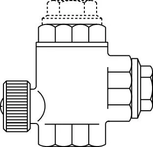 Oventrop 1071008 terugslagklep